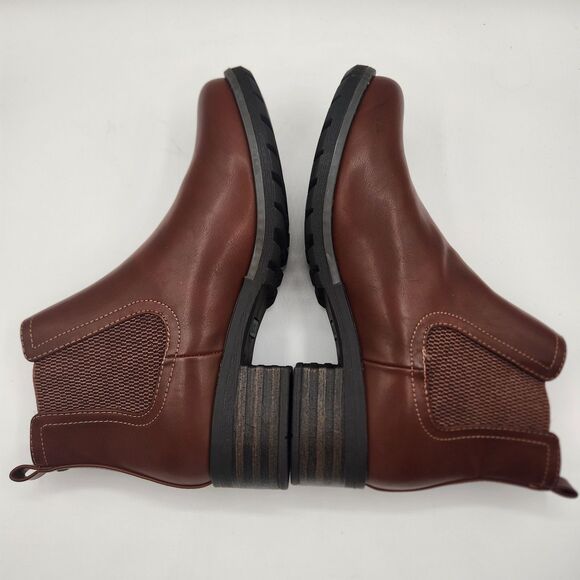 Eastland Womens 9.5M Jasmine Ankle Booties Brown Faux Leather Pull On Casual - Picture 9 of 16